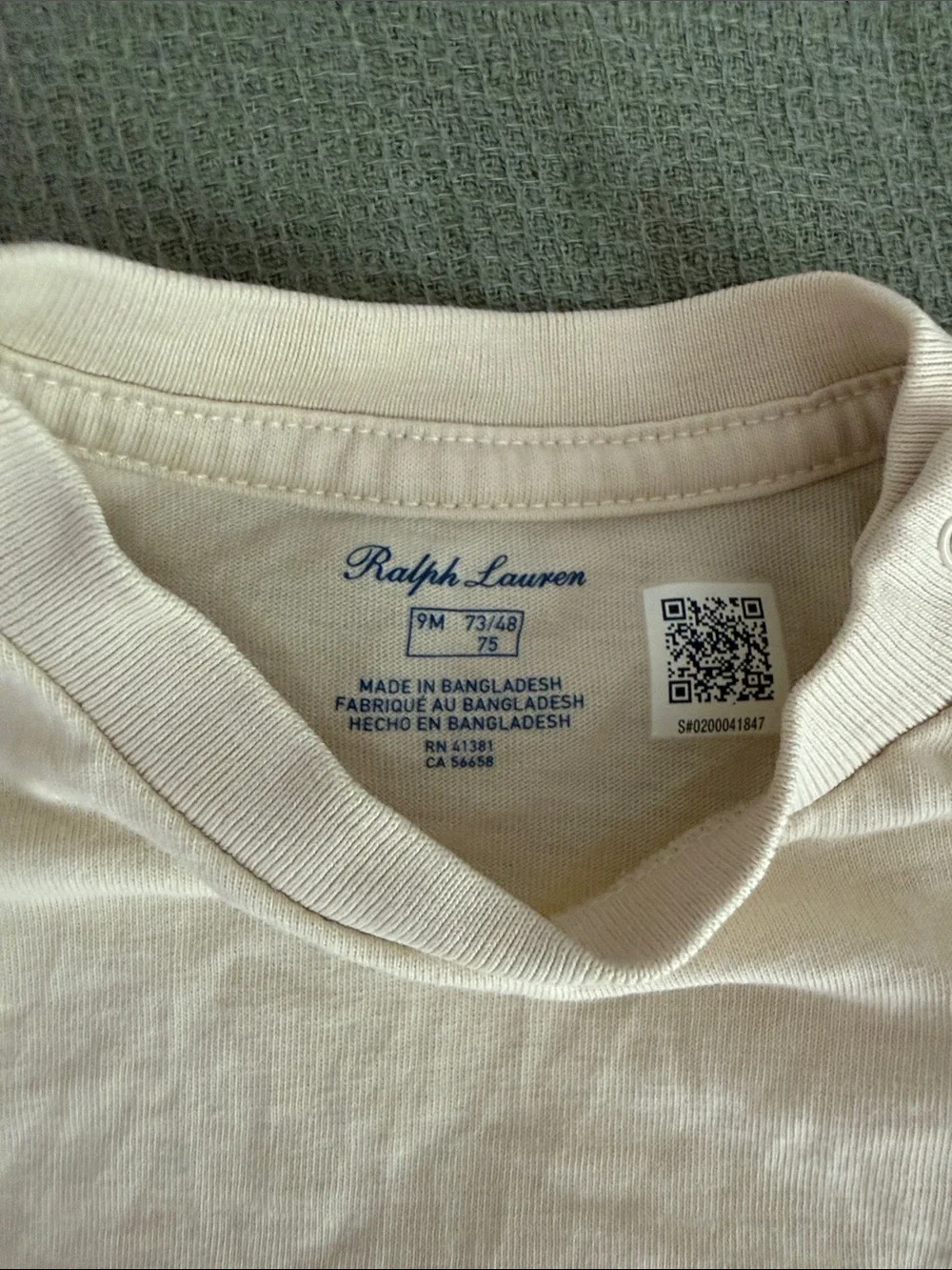 Ralph Lauren Short-Sleeve Tee in Pale yellow